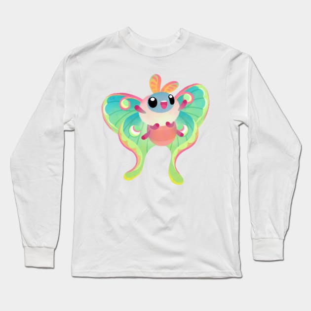 Luna moth Long Sleeve T-Shirt by pikaole